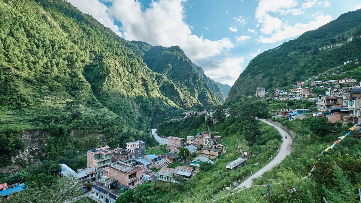 The small town was clustered around the Trishuli River, which rose up and swallowed it this August.
